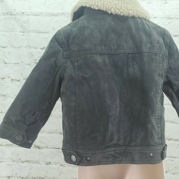 Urban Republic Boys Gray Flap Pockets Snap Buttons Winter Coat Size 18 Months - Picture 3 of 15